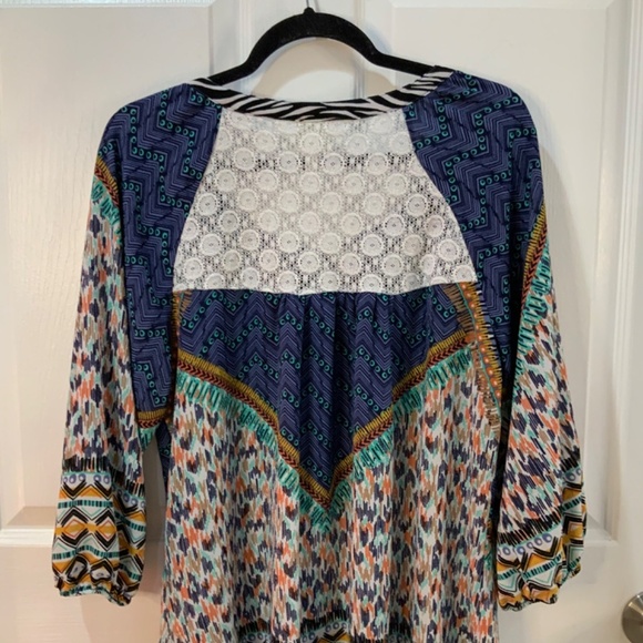 Anthropologie Fig & Flower Boho Peasant Top Plus Size 2X - Picture 7 of 11